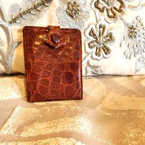 Authentic Crocodile Wallet & Coin Purse